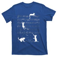 Cute Cat Kitty Playing Music Note T-Shirt