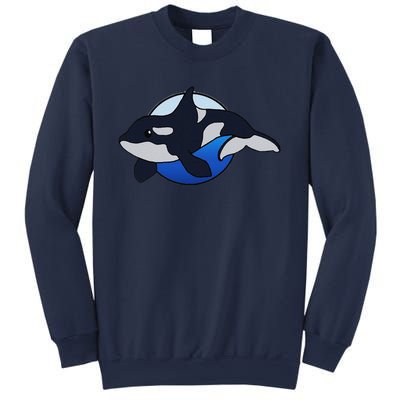 Cute Cartoon Killer Whale For Animal Lovers And Enthusiasts Sweatshirt