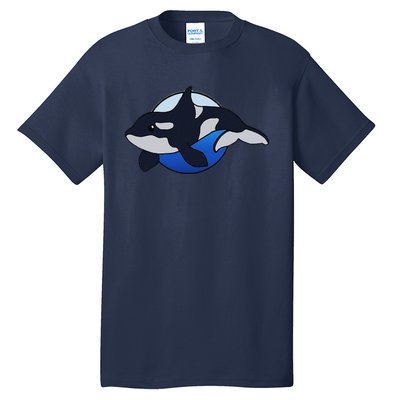 Cute Cartoon Killer Whale For Animal Lovers And Enthusiasts Tall T-Shirt