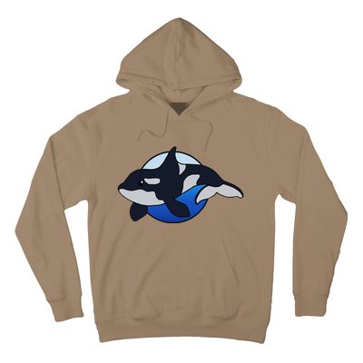 Cute Cartoon Killer Whale For Animal Lovers And Enthusiasts Hoodie