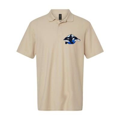 Cute Cartoon Killer Whale For Animal Lovers And Enthusiasts Softstyle Adult Sport Polo