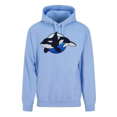 Cute Cartoon Killer Whale For Animal Lovers And Enthusiasts Unisex Surf Hoodie