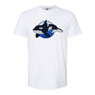 Cute Cartoon Killer Whale For Animal Lovers And Enthusiasts Softstyle CVC T-Shirt