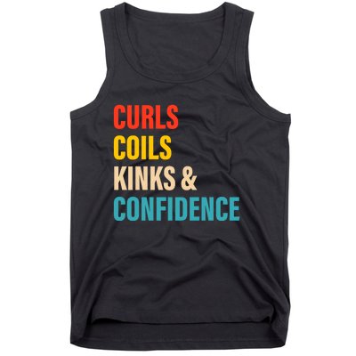 Curls Coils Kinks And Confidence Gift Tank Top