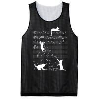 Cute Cat Kitty Playing Music Gift Clef Piano Musician Art Gift Mesh Reversible Basketball Jersey Tank