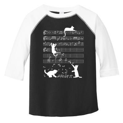 Cute Cat Kitty Playing Music Gift Clef Piano Musician Art Gift Toddler Fine Jersey T-Shirt