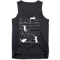 Cute Cat Kitty Playing Music Gift Clef Piano Musician Art Gift Tank Top