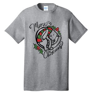 Christmas Cat Kitty Meowy Cute Gift Tall T-Shirt