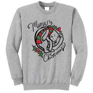 Christmas Cat Kitty Meowy Cute Gift Tall Sweatshirt