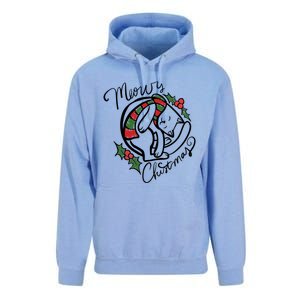 Christmas Cat Kitty Meowy Cute Gift Unisex Surf Hoodie