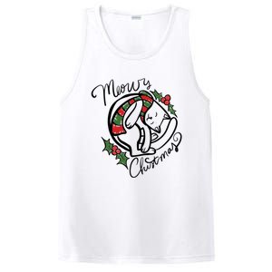 Christmas Cat Kitty Meowy Cute Gift PosiCharge Competitor Tank