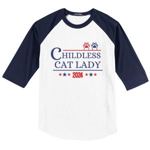 Childless Cat Kamala 2024 Childless Cat Lady 2024 Childless Cat Lady Kamala 2024 Baseball Sleeve Shirt