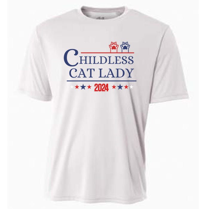 Childless Cat Kamala 2024 Childless Cat Lady 2024 Childless Cat Lady Kamala 2024 Cooling Performance Crew T-Shirt