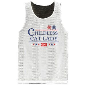 Childless Cat Kamala 2024 Childless Cat Lady 2024 Childless Cat Lady Kamala 2024 Mesh Reversible Basketball Jersey Tank