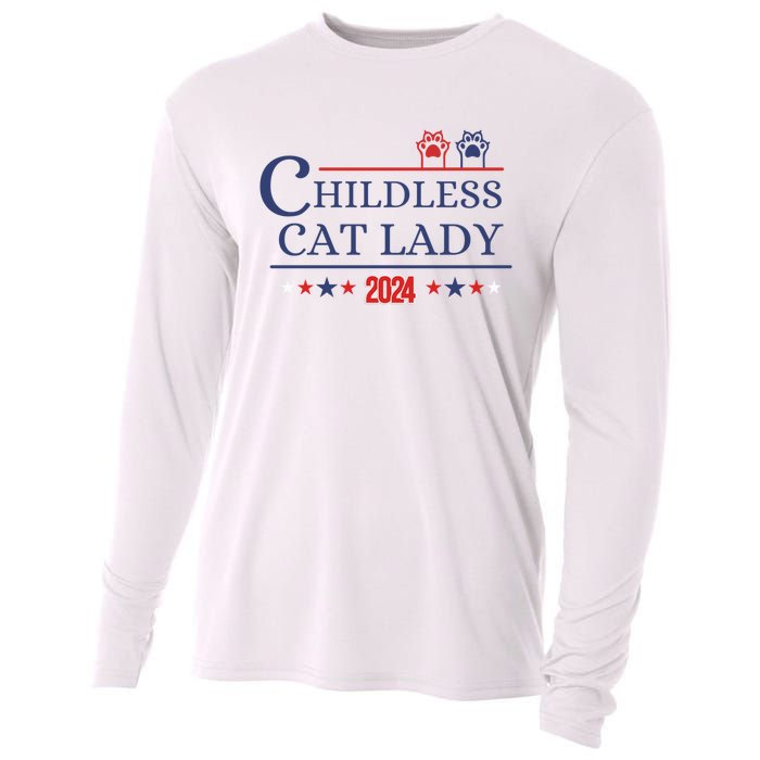 Childless Cat Kamala 2024 Childless Cat Lady 2024 Childless Cat Lady Kamala 2024 Cooling Performance Long Sleeve Crew