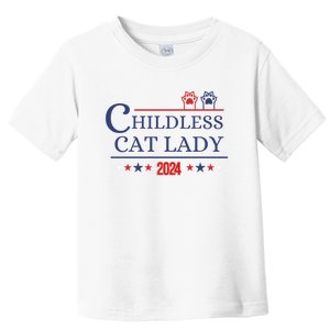 Childless Cat Kamala 2024 Childless Cat Lady 2024 Childless Cat Lady Kamala 2024 Toddler T-Shirt