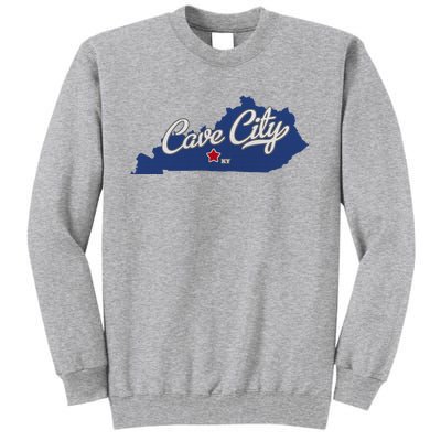 Cave City Kentucky Ky Map Tall Sweatshirt