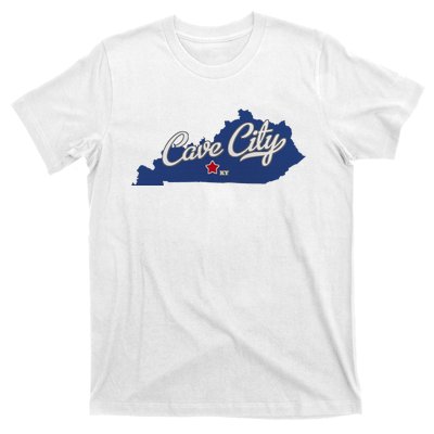 Cave City Kentucky Ky Map T-Shirt