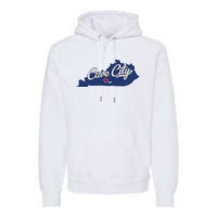 Cave City Kentucky Ky Map Premium Hoodie