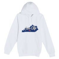 Cave City Kentucky Ky Map Premium Pullover Hoodie