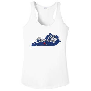 Cave City Kentucky Ky Map Ladies PosiCharge Competitor Racerback Tank