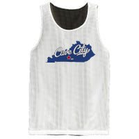 Cave City Kentucky Ky Map Mesh Reversible Basketball Jersey Tank