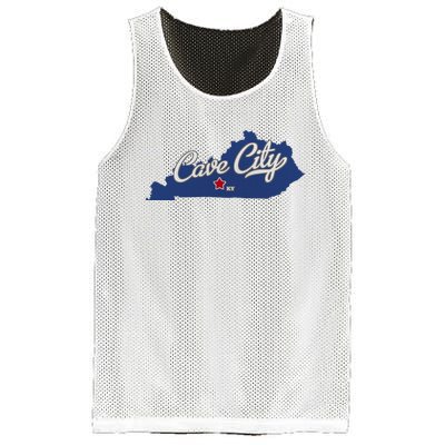 Cave City Kentucky Ky Map Mesh Reversible Basketball Jersey Tank