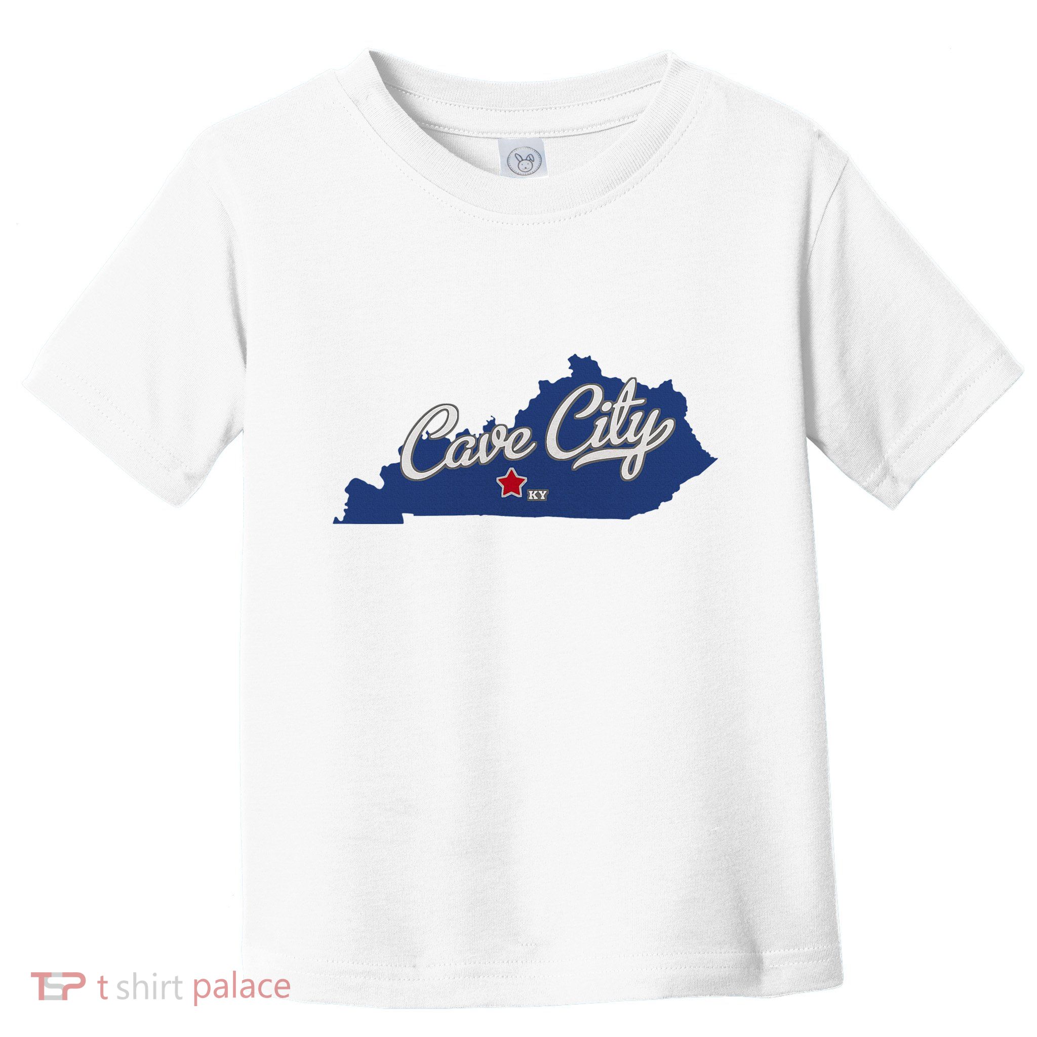 Cave City Kentucky Ky Map Toddler T-Shirt
