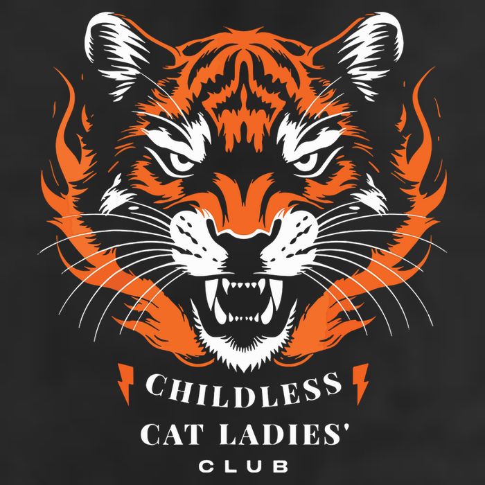 Childless Cat Ladies 7 Panel Mesh Trucker Snapback Hat