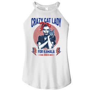 Crazy Cat Lady For Kamala 2024 Kamala Election 2024 Vote Women's Perfect Tri Rocker Tank