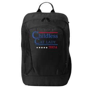 Childless Cat Lady 2024 Ladies Is Voting Kamala City Backpack