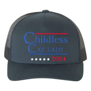 Childless Cat Lady 2024 Ladies Is Voting Kamala Yupoong Adult 5-Panel Trucker Hat