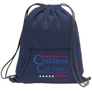 Childless Cat Lady 2024 Ladies Is Voting Kamala Sweatshirt Cinch Pack Bag