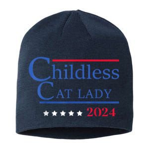 Childless Cat Lady 2024 Ladies Is Voting Kamala Sustainable Beanie