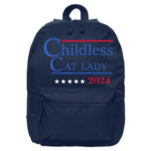 Childless Cat Lady 2024 Ladies Is Voting Kamala 16 in Basic Backpack