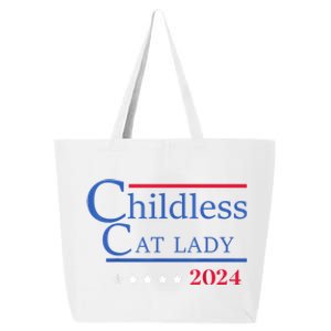 Childless Cat Lady 2024 Ladies Is Voting Kamala 25L Jumbo Tote