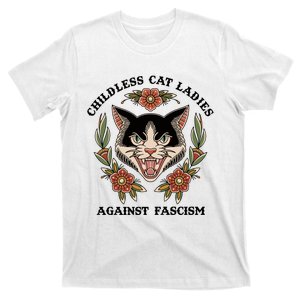 Childless Cat Ladies Against Fascism T-Shirt