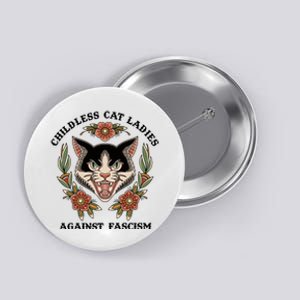 Childless Cat Ladies Against Fascism Button