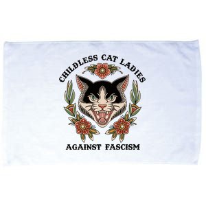 Childless Cat Ladies Against Fascism Microfiber Hand Towel