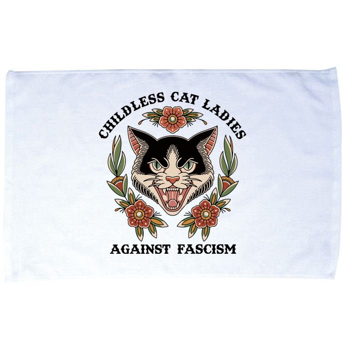 Childless Cat Ladies Against Fascism Microfiber Hand Towel