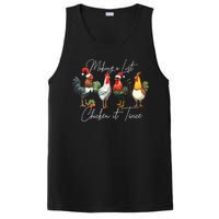 Christmas Chicken Lover Xmas Santa Hat Funny Farm Gift PosiCharge Competitor Tank