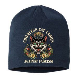 Childless Cat Ladies Against Fascism Sustainable Beanie