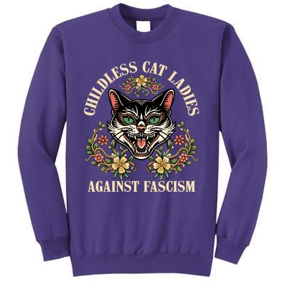 Childless Cat Ladies Against Fascism Sweatshirt