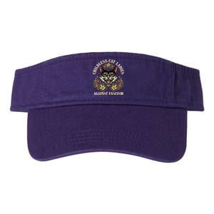 Childless Cat Ladies Against Fascism Valucap Bio-Washed Visor