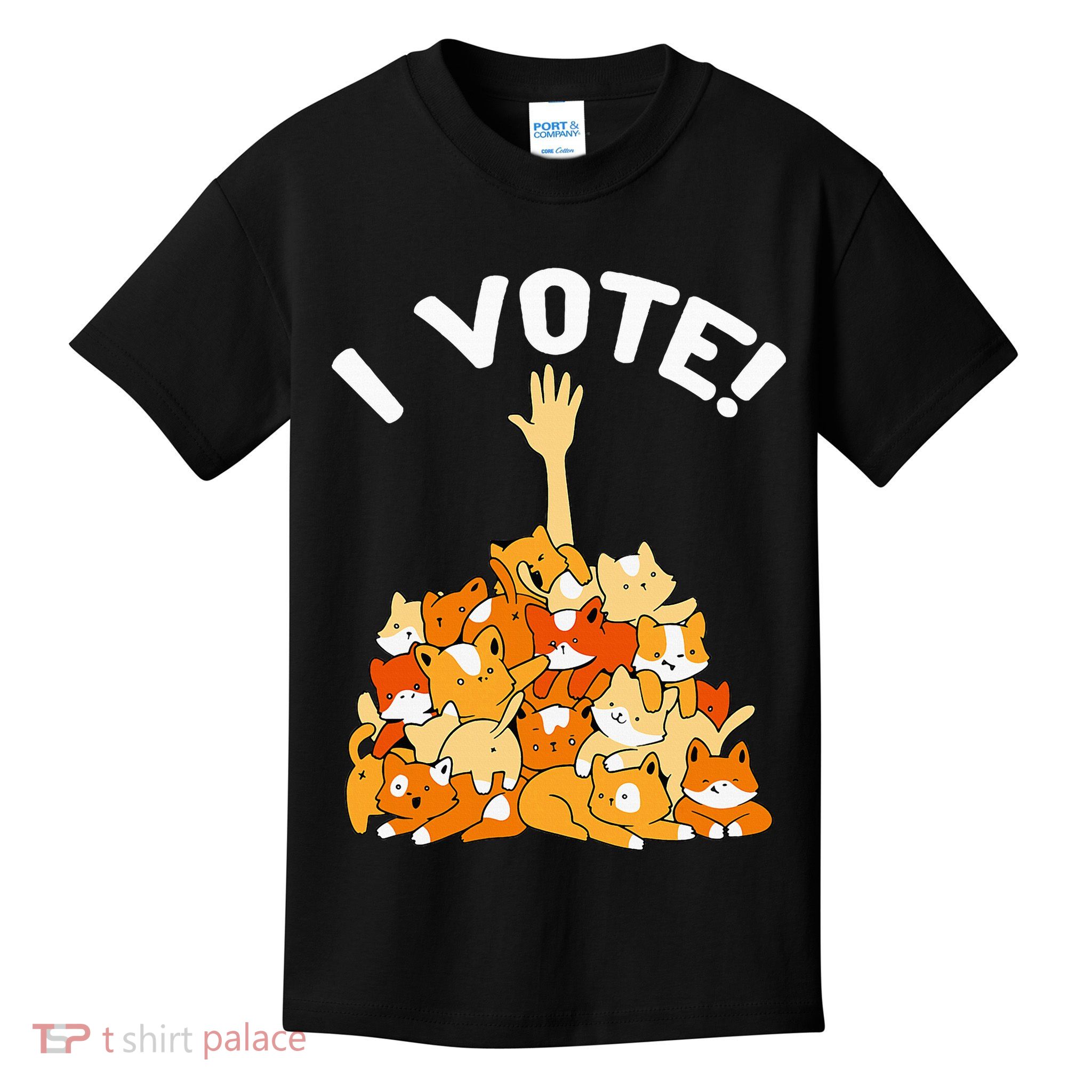 Crazy Cat Lady Childless Cat Lady I Vote Kamala Harris 2024 Kids T-Shirt