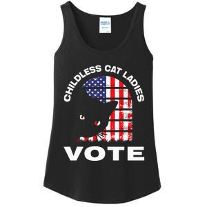 Childless Cat Ladies Vote Retro Ladies Essential Tank