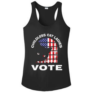 Childless Cat Ladies Vote Retro Ladies PosiCharge Competitor Racerback Tank