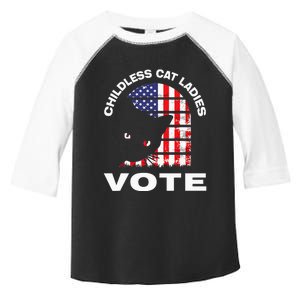 Childless Cat Ladies Vote Retro Toddler Fine Jersey T-Shirt