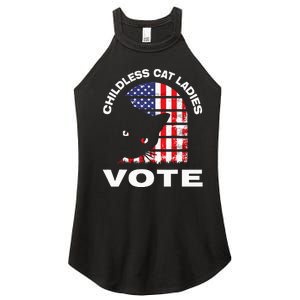 Childless Cat Ladies Vote Retro Women's Perfect Tri Rocker Tank