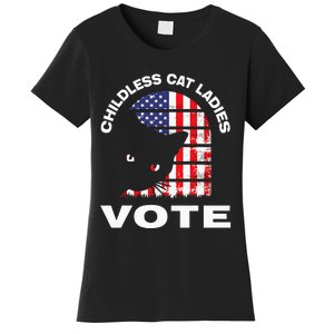 Childless Cat Ladies Vote Retro Women's T-Shirt